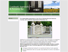 Tablet Screenshot of landmarkappraisalsandreviews.com